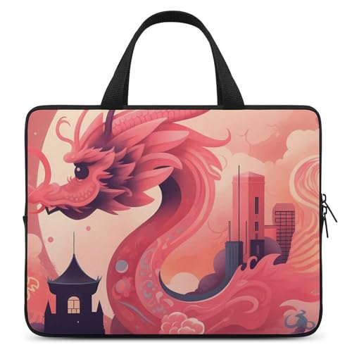 Housse dragon pour PC portable de 12 à 17" ultra fine et antichoc