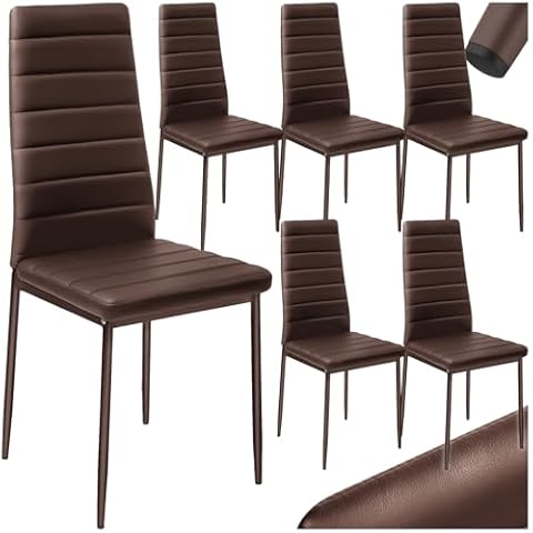 Chaises TecTake Marron Design Moderne Cover