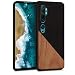 Produktbild kwmobile Hülle kompatibel mit Xiaomi Mi Note 10 / Note 10 Pro - Handyhülle Cover - Holz Zwei Farben Schwarz Braun