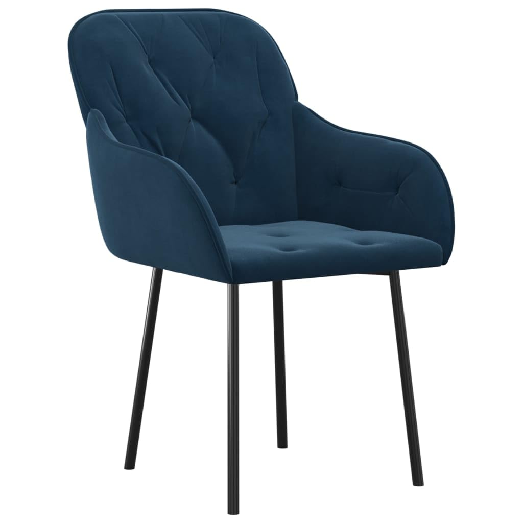 ZEYUAN Sillas de Comedor 2 Unidades Terciopelo Azul, Sillas Cocina, Sillas Nordicas, Silla Salon, Sillas Sala De Espera, Mueble Salon - 344844