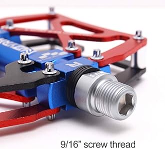 MZYRH Mountain Bike Pedals, Ultra Strong Colorful CNC Machined 9/16" Cycling Sealed 3 Bearing Pedals