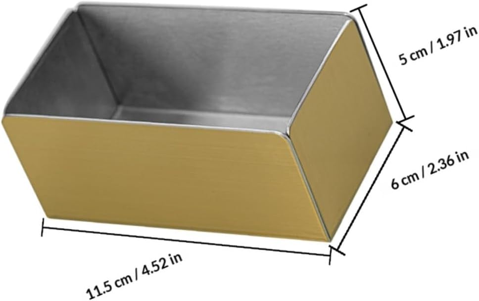 Stainless Steel Sugar Packet Holder for Coffee Sugar Packets and Small Items, Multifunctional Compact Rectangular Organizer with Sleek Modern Design, for Kitchen and Coffee Bar