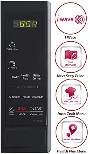 Image of LG 20 L Solo Microwave Oven (MS2043BP, Black)