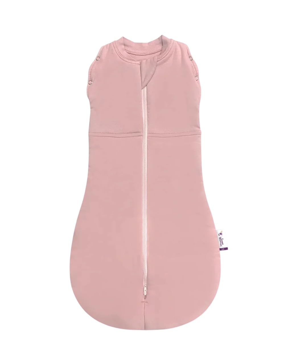 Sweet Dreamers, Baby Sleep Bag and Swaddle for Newborns | 0-3 months, 2.5 TOG | Soft Organic Cotton Fabric Baby Sleeping Bag | Dusky Pink