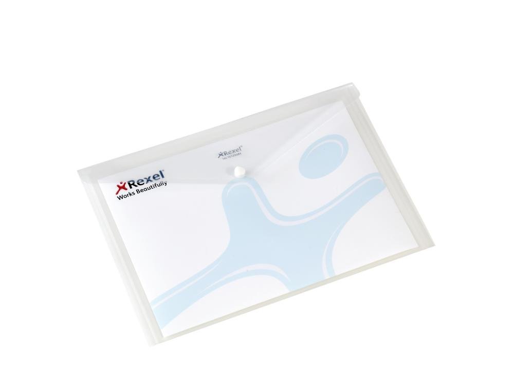 Rexel Active Folder A4 Translucent White [Pack 5] - 16129WH