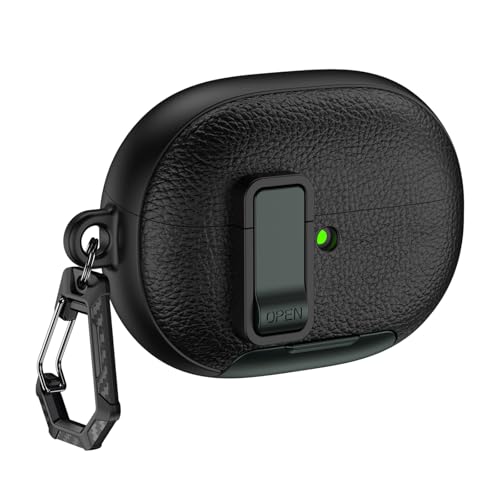 Huawei Freebuds Pro 5 �w�b�h�z���p�ی�J�o�[�i�d�b�X�^���h�����b�N�@�\�t���j�A���C�`���A���h�~�C���z���P�[�X�A�A�E�g�h�A�A���s�A�ʋΗp�i�u���b�N���O���[���j