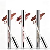 3Pcs Crayon à Lèvres Encreur, Peel Off Lip Liner Stain, Peel Off Lip Liner Stain Set, Encre à Lèvres Longue Tenue & Imperméable, Encre a Levre Sans Transfert, Imperméable, Naturel Et Durable, Durée