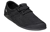 Xero Shoes Casual Canvas Barefoot-Inspired Shoe - Men's Hana,Black/Black,10.5 D(M) US