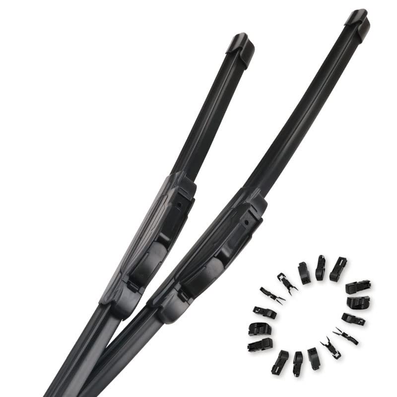 16 inch Water Repellent Windshield Wipers (Pack Of 2) - Wiper Blades for My Car - Windshield Wiper Blade - Automotive Replacement Windshield Wipers & Washers - New Upgrade Abrasion Resistant