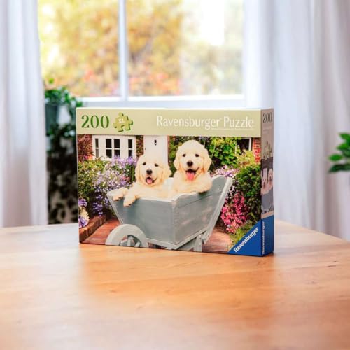 Rompecabezas Ravensburger Feel Well - Golden Retriever - 200 piezas | Piezas más gruesas, formato de imagen grande y soporte incluido | Rompecabezas de calidad premium fabricado en Europa miniatura 3