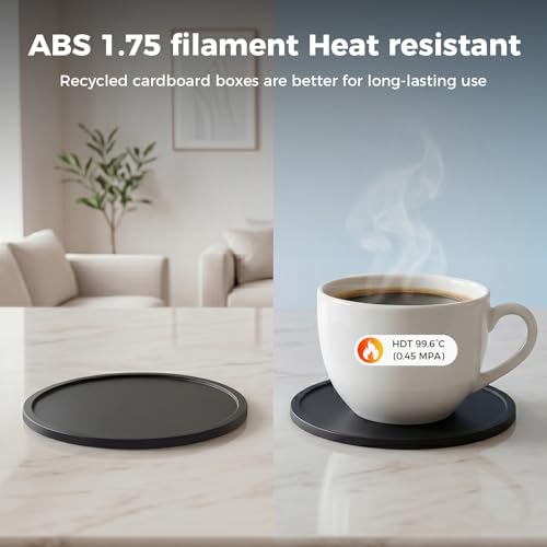 Image of Creality ABS Filament 1.75mm Black 1KG, 3D Printer Filament, Excellent Resistance, Odorless Non-Toxic, Stability, Tough, 1kg(2.2lbs) Printing Filament for 3D Printer