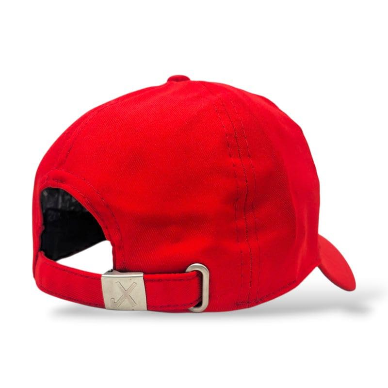 Unisex Cotton Baseball Cap for Men & Women | Adjustable Casual Hat with “W What?” Embroidery | Trendy Street Style Cap for Outdoor, Travel (Red) 3