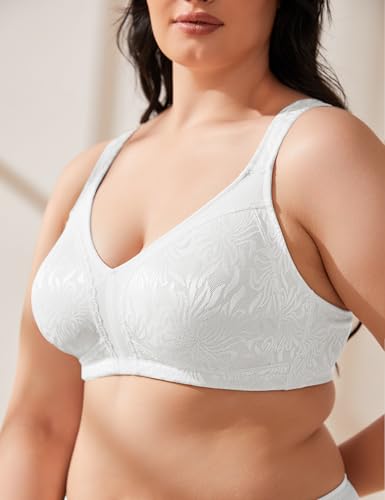 Image of Wingslove Women's Full Coverage Non Padded Comfort Minimizer Wire-Free Bra Plus Size