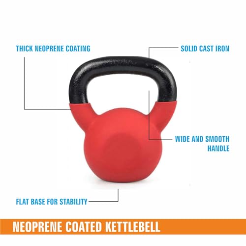 Image of Amazonbasics Neoprene Coated Solid Kettlebell for Gym Exercises