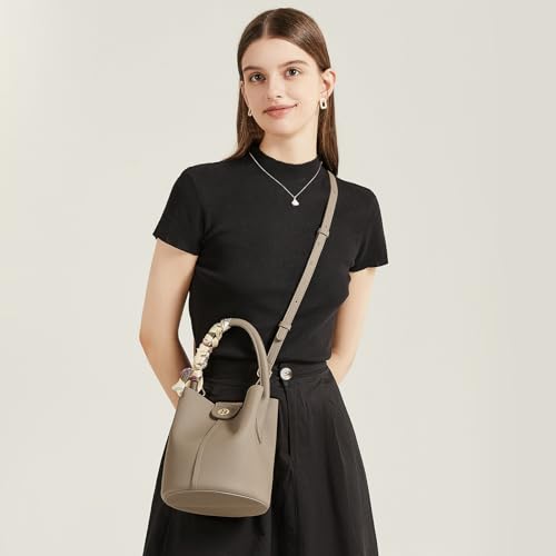 Image of BOSTANTEN Small Crossbody Bags for Women Vegan Leather Purse Bucket bag
