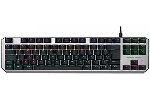 TECLADO GAMER MECANICO RANDGRID TKL RAINBOW KROSS ELEGANCE, KE-KG125