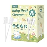 Foily 60-Pack Baby Tongue Cleaner Gauze– Gentle Newborn Oral Care, Disposable Toddler Tooth Brush for 0-24 Months Tooth Mouth Gum Clean (Square Style)