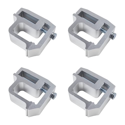 LLNSEAUTO Silver Truck Cap Mounting Clamp 4 PCS