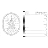 Johanna Basford 12-Month 2026 Weekly Coloring Calendar Calendar Engagement Calendar, June 3, 2025