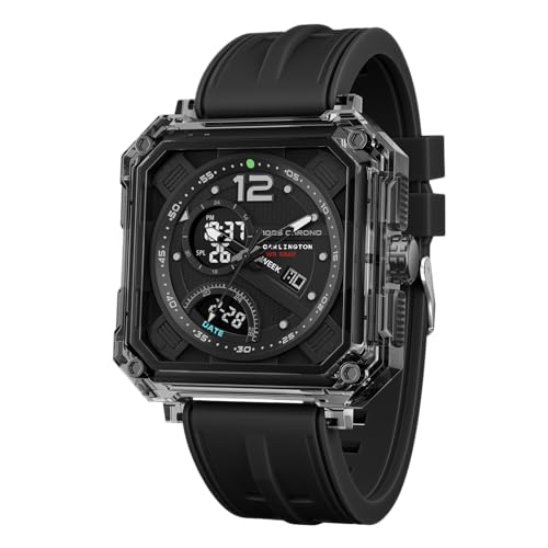 Carlington Velocity CT 8121 Analog-Digital Sports Watch, Black - Image 2