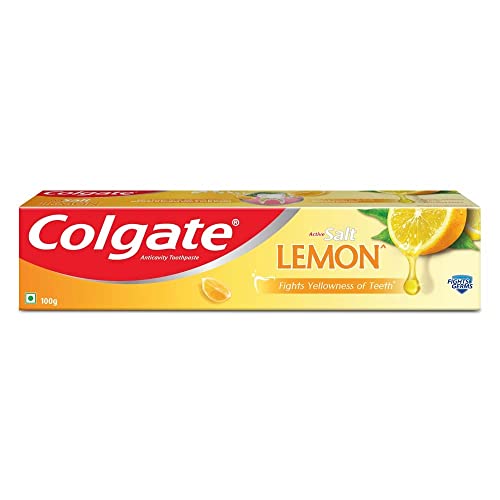 Image of Colgate Plaque Removal Toothpaste Active Salt - 100 G (Salt And Lemon)
