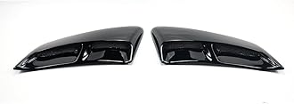 Pair Rear Quarter Panel Side Body Fenders Door Scoop Air Outlet Trim Compatible with for Ford Mustang 2015-2023 (Glossy Black)
