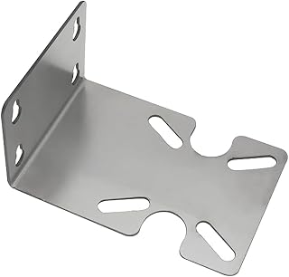 Soporte de carcasa de filtro de agua, soporte fijo de acero inoxidable, placa de montaje de purificador para filtro de agua de 10 y 20 pulgadas, 1.7 mm de grosor, color plateado