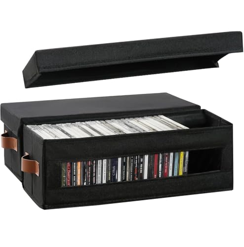 CD�P�[�X ���[�{�b�N�X �������t�� CD���b�N ���f�B�A�P�[�X CD/PS5�Q�[���\�t�g/�u���[���C���[�{�b�N�X�y������t��/�܂肽����/�C���e���A/��e��/�g�ѕ֗�/���@�\�z(�u���b�N, 2���Z�b�g)