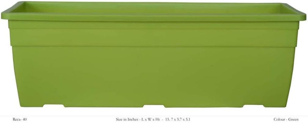 Creative Farmer Flower Pot Reca 40 Cp - Green with Wall Mounting, Pack of 1, Cactus Vegetable Succulant Herb