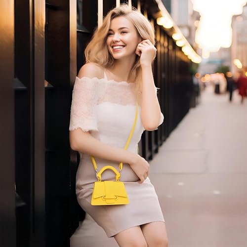 Image of Ayliss Micro Mini Crossbody Handbag Women's Purse Clutch Cute Mini Trendy Bag Top Handle PU Leather Shoulder Bag