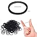 500 Stück Rubber Bands Haar Bommeln,Schwarze Haargummis Mini-Haargummis Gummibänder klein,Gummi Haarbänder Für Kinderfrisuren, Zöpfe und Hochzeitsfrisuren.(Schwarz 500 Stück)