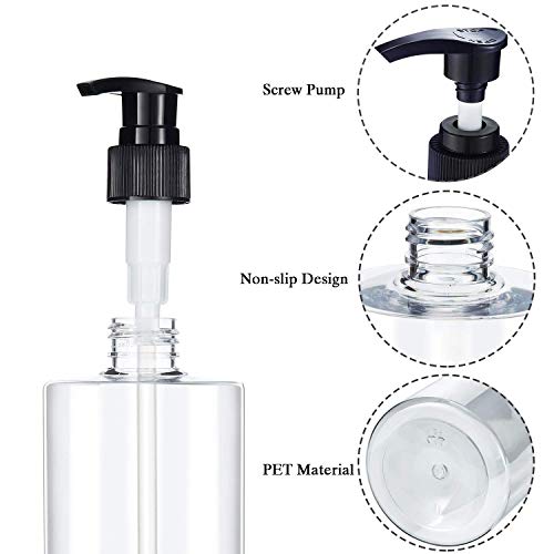 Image of KWEL Unbreakable Plastic Empty Hand wash sanitizer Spray Bottle 500ml (Pack of 4)