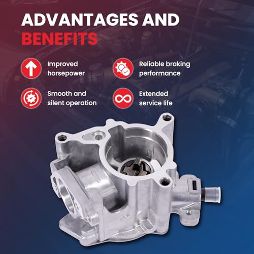 Bomba de vacío MOCA VCP152 para Audi 2015-2018 Q3 Q3 Quattro 2.0L y Volkswagen 2012-2017 CC 2.0L, Tiguan 2015-2017 2.0L, Eos 2012-2016 2.0L miniatura 4