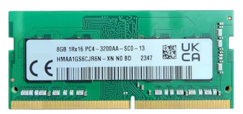 Image of 8GB DDR4 3200MHz Laptop RAM for SK hynix SODIMM PC4-25600 1Rx16 Single Rank (4 IC Chip) 260-Pin 1.2V CL22 Notebook Memory Module Upgrade (HMAA1GS6CJR6N-XN)