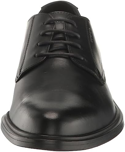 HUGO Mens Kerr Shiny Leather Derby Dress Shoe Oxford, Black Oil, 12 US | Image 1