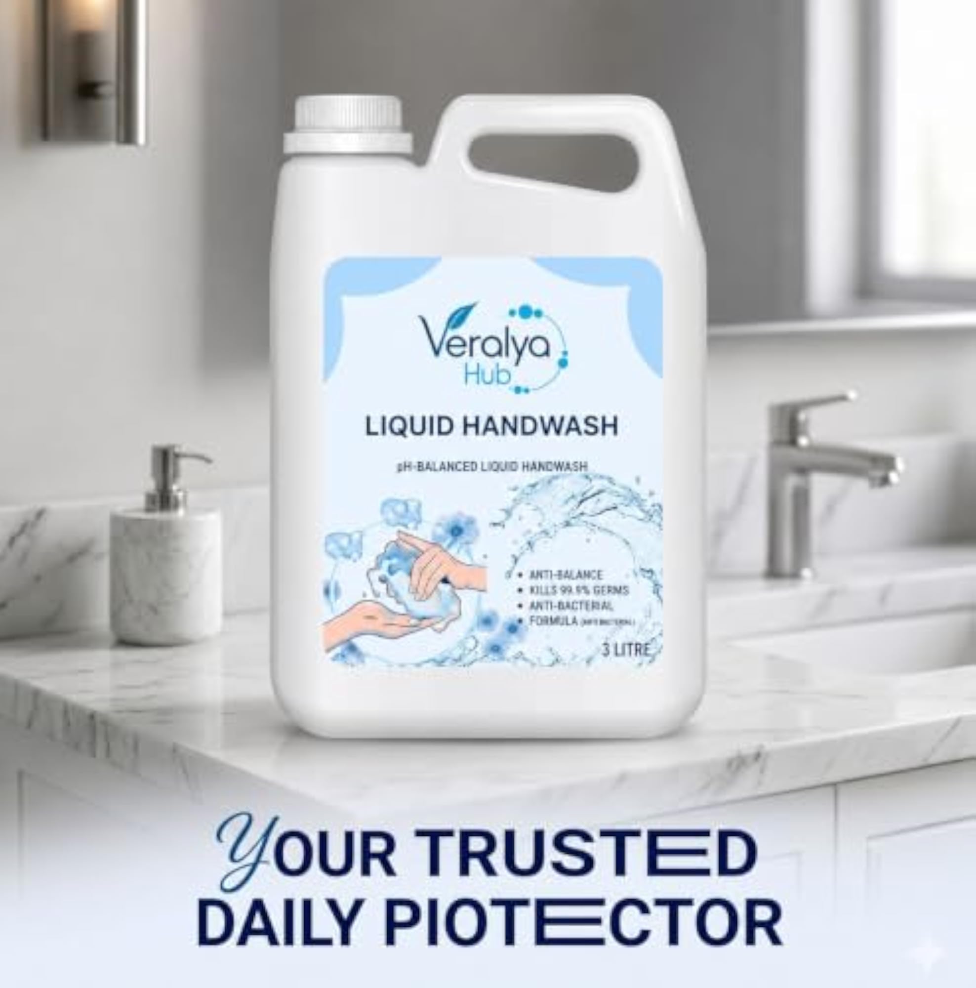 Liquid Hand Wash pH-Balanced Formula 5 Litres, Refill Pack