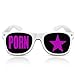 Produktbild Partybrillen und Promotionbrillen Fasching Spassbrille mygafas Funbrille Karneval Atzenbrille - Porn Star (Weiß)