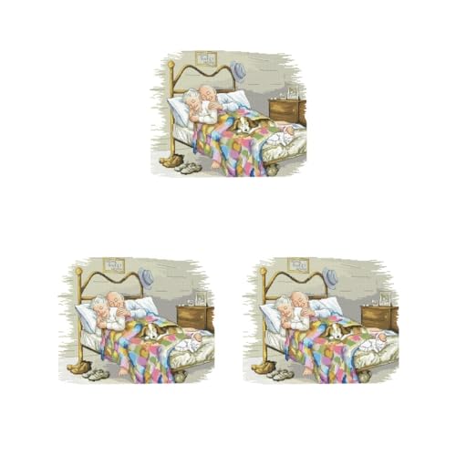 Point de croix estampillé Les vieux mariés pour célébrer l'amour éternel en fil