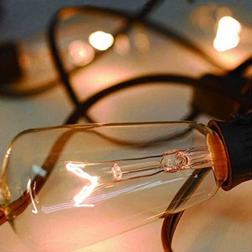 Miniatura 8 de Goothy - Juego de 20 luces de cadena para exteriores de 20 pies, estilo Edison ST40, para jardín, patio, fiesta, boda series para interiores (más 2