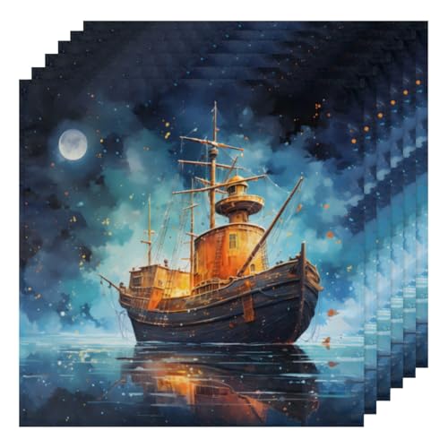 Servilletas de Tela Multicolor Set 6 50.5x50.5 cm miniatura 1