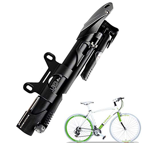 Bomba de llanta de bicicleta portátil GIYO de 140PSI para válvulas Presta y Schrader