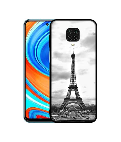 Image of Eiffel Tower Design Premium 2D Printed Metal Back Case Cover for Mi Redmi Note 9 Pro /Note 9 Pro Max /Poco M2 Pro