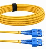 Elfcam® - Kabel światłowodowy SC/UPC do SC/UPC Duplex Monomode, optyczna podpórka 9/125um OS2 LSZH (3M)