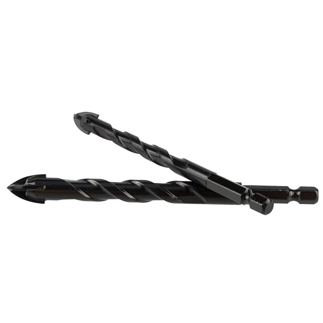 Mesee 7 Forets Hélicoïdaux Carbure Tungstène 3-12mm Tige Hex 1/4" - Pour Béton, Carrelage, Pierre Et Bois
