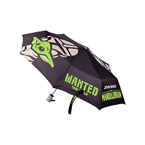Cerdá Life'S Little Moments Paraguas Automático Plegable De The Mandalorian-Licencia Oficial Star Wars, Multicolor, Estándar Para Hombre