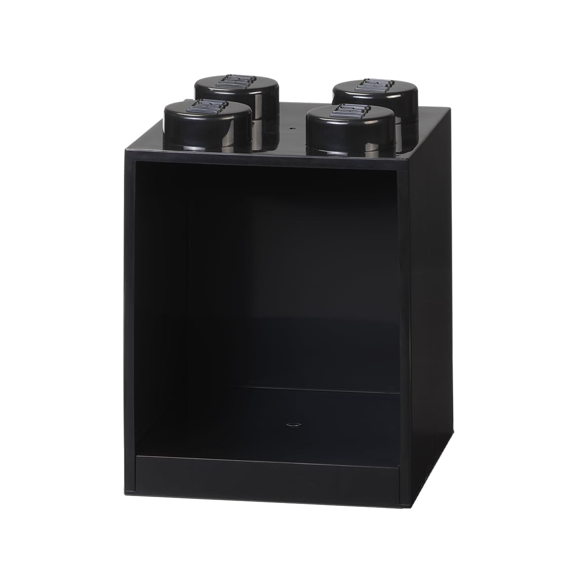 Room Copenhagen Mensola Mattoncini Lego 4 Manopole, Nero, 4 Bottoni-image