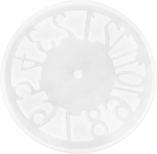 TEHAUX Numerals Casting DIY Clock 1pc Reloj Molde Reloj Reloj Reloj de Resina Reloj de Silicona Reloj de Resina de Cristal Molde Reloj Hecho a Mano