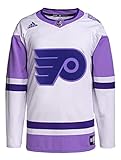 cancer de la peau taches  adidas Philadelphia Flyers Primegreen Men\'s Hockey Fights Cancer Jersey (52/Large) White