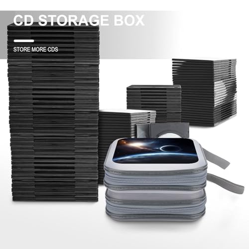 Porta CD Planet para 40 DVD en plástico duro y estuche con cremallera 7