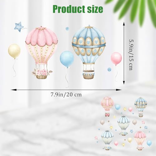 2 Vinilos Decorativos Globos Aerostáticos que Brillan en la Oscuridad miniatura 6
